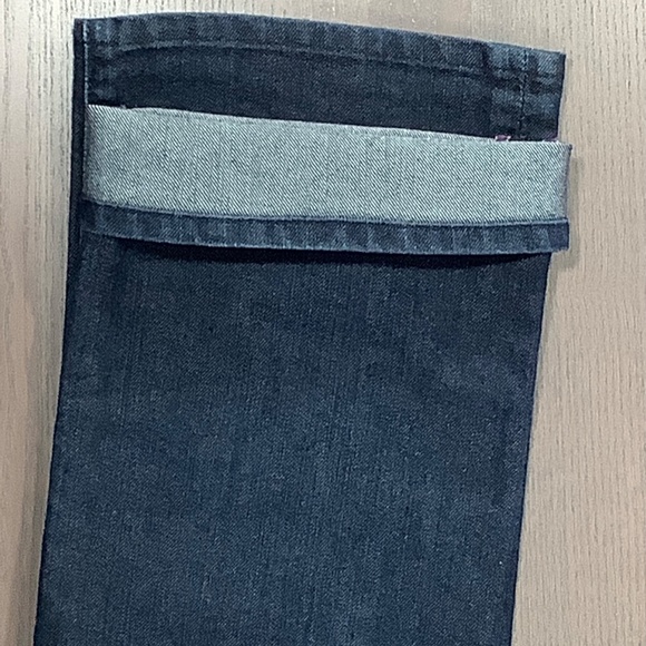 Women’s Rich & Skinny High Rise Straight Jeans in Dark Indigo Hemmed Size 28/27. - Picture 3 of 6